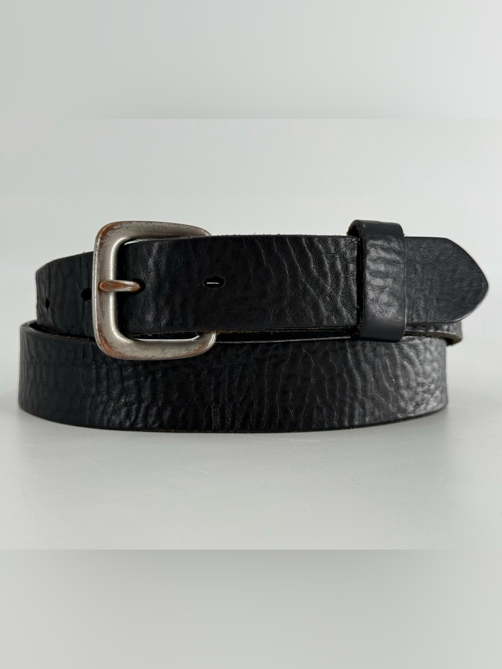Vintage Banana Republic Black Pebbled Leather Belt 34‎